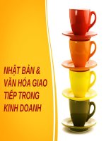 Tiểu luận - KỸ NĂNG GIAO TIẾP TRONG KINH DOANH - đề tài -  NHẬT BẢN & VĂN HÓA GIAO TIẾP TRONG  KINH DOANH