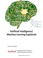 Artificial intelligence machine learning explained