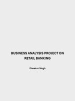 Business analysis project on retail banking