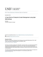 A case study on enterprise content management using agile methodo