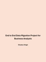 End to end data migration project for business analysts
