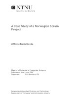 Case study for scrum project