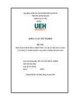 Khóa luận tốt nghiệp quản trị chất lượng trong doanh nghiệp vừa và nhỏ
