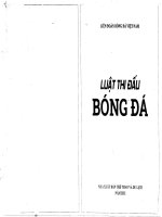 LUẬT THI ĐẤU BÓNG ĐÁ