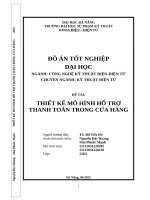 Thiết kế mô hình hỗ trợ thanh toán trong cửa hàng