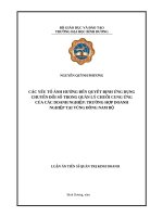 Các yếu tố ảnh hưởng đến quyết định ứng dụng chuyển đổi số trong quản lý chuỗi cung ứng của các doanh nghiệp: Trường hợp doanh nghiệp tại vùng Đông Nam Bộ