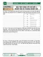 CHỦ ĐỀ 1:NHIỆT ĐỘ VÀ THANG NHIỆT ĐỘ|CHƯƠNG 1|VẬT LÝ 12.