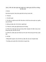 Dàn Ý viết văn bản nghị luận phân tích