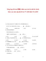 Điền sao các năm Đề n3 Đến t12 2019 (dạng đề *)