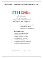Tiểu luận nhóm môn quản trị học xây dựng chiến lược kinh doanh tổng công ty tân cảng sài gòn