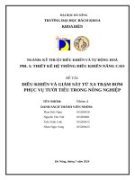 Điều khiển và giám sát từ xa trạm bơm phục vụ tười tiêu trong nông nghiệp