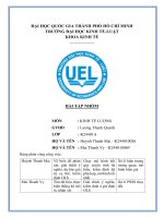 Vẽ biểu Đồ phân tán, giải thích Ý nghĩa, dự báo giá trị cụ thể, kiểm Định ols