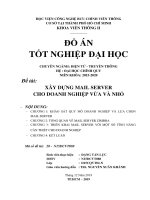 Đề tài xây dựng mail server cho doanh nghiệp vừa và nhỏ