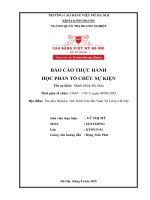 Báo cáo thực hành học phần tổ chức sự kiện tên sự kiện mảnh ghép sắc màu