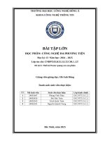 Bài tập lớn học phần công nghệ Đa phương tiện Đề tài 6 thiết kế poster quảng cáo sản phẩm