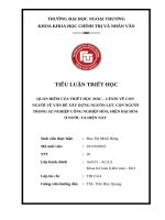 Quan Điểm của triết học mác – lênin về con người về vấn Đề xây dựng nguồn lực con người trong sự nghiệp công nghiệp hóa, hiện Đại hóa Ở nước ta hiện nay