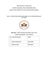 Đồ Án  thiết kế hệ thống dẫn Động xe tải trên Đường ray cầu trục