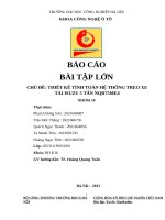 Báo cáo bài tập lớn chủ Đề thiết kế tính toán hệ thống treo xe tải isuzu 5 tấn nqr75me4