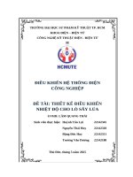 Điều khiển hệ thống Điện công nghiệp Đề tài thiết kế Điều khiển nhiệt Độ cho lò sấy lúa