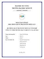 Hệ thống quản trị nguồn nhân lực tích hợp công ty tnhh thương mại và dịch vụ talad thai