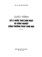 Giáo trình xử lý nước thải sinh hoạt và công nghiệp bằng phương pháp sinh học (nxb xây dựng 2010)   nguyễn văn phước, 296 trang