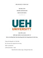 Tiểu luận môn học phần ngân hàng Đầu tư Đề tài giải pháp phát triển hoạt Động môi giới chứng khoán tại việt nam