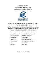 Phân tích chiến lược marketing Đa kênh và hiệu quả xây dựng cộng Đồng khách hàng của thương hiệu tocotoco