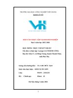 Báo cáo thực tập tại doanh nghiệp Đơn vị thực tập garage Ô tô thành công
