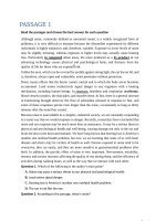 Topic environment and nature   môi trường và tự nhiên  Đọc hiểu tiếng anh