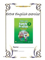 Bài Tập Bổ Trợ - Family and Friends 5 - Học kì 2