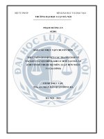 BÁO CÁO THỰC TẬP CHUYÊN MÔN: THỰC TIỄN GIẢI QUYẾT CÁC TRANH CHẤP VỀ TÀI SẢN CỦA VỢ CHỒNG KHI LY HÔN TẠI TOÀ ÁN
(CHUYÊN ĐỀ THUỘC BỘ MÔN: LUẬT HÔN NHÂN VÀ GIA ĐÌNH)