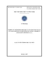 NGHIÊN CỨU THÀNH PHẦN HÓA HỌC VÀ TÁC DỤNG BẢO VỆ GAN CỦA LOÀI SYMPLOCOS COCHINCHINENSIS (LOUR.) S. MOORE VÀ LOÀI ECLIPTA PROSTRATA (L.) L
