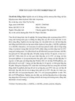 Nghiên cứu xử lý kháng sinh họ tetracycline bằng vật liệu hấp phụ nano nhôm hydroxit biến tính bề mặt với protein (tt)