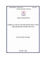 NGHIÊN CỨU KẾT QUẢ ĐO THỊ TRƯỜNG TRỰC TUYẾN TRÊN BỆNH NHÂN GLÔCÔM VIỆT NAM
