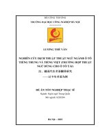 Nghiên cứu dịch thuật thuật ngữ ngành ô tô tiếng Trung và tiếng Việt (trường hợp thuật ngữ dùng cho ô tô tải)