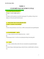 Cách diễn Đạt so sánh và tỉ lệ ( IELTS )