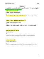 Cách diễn Đạt tăng giảm biến Động( IELTS )