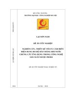 Nghiên cứu, thiết kế tối ưu cảm biến điện dung đo độ dày màng hơi nước chưng cất ứng dụng trong công nghệ sản xuất dược phẩm
