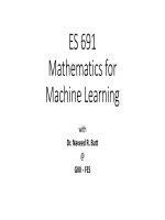 Mathematics for machine learning