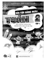 Bài tập hàng ngày toán lớp 2 tập 1 kết nối tri thức