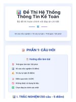 Đề thi hệ thống thông tin kế toán   hoàn chỉnh sô1