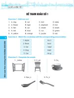 5 Đề thi học sinh giỏi tiếng anh lớp 3 global thay bui van vinh