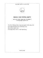 00060000369 Đánh giá thực trạng công nghệ và tiềm năng xử lý, tái sử dụng chất thải từ sản xuất bông vải sợi Đề tài NCKH. QMT.13.01.