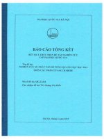 00060000392 Nghiên cứu sự phát tần số tổng quang học bậc hai trên các phân tử saccharide Đề tài NCKH. QG.13.04