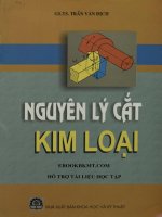 Nguyên lý cắt kim loại