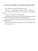 Van cung gio tien to