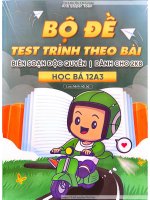 Bộ Đề test trình theo bài Độc quyền cho 2k8, học bá 12a3, anh shipper toán