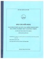 00060000320 tác Động của phân quyền tài chính Đến sản xuất nông nghiệp việt nam Đề tài nckh  qg 15 38