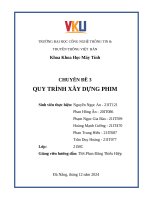 Chuyên Đề 3 quy trình xây dựng phim