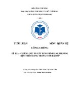 Chiến lược pr xây dựng hình Ảnh thương hiệu thiên long trong thời Đại số